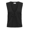 ONLY Annasofia Life Strikket Vest - Sort