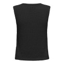 ONLY Annasofia Life Strikket Vest - Sort