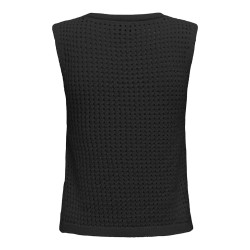 ONLY Annasofia Life Strikket Vest - Sort