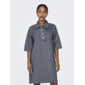 ONLY Gry S/S Denim Kjole - Grey Denim
