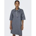 ONLY Gry S/S Denim Kjole - Grey Denim