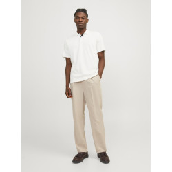 JACK & JONES PREMIUM Crodney S/S Polo - Cloud Dancer