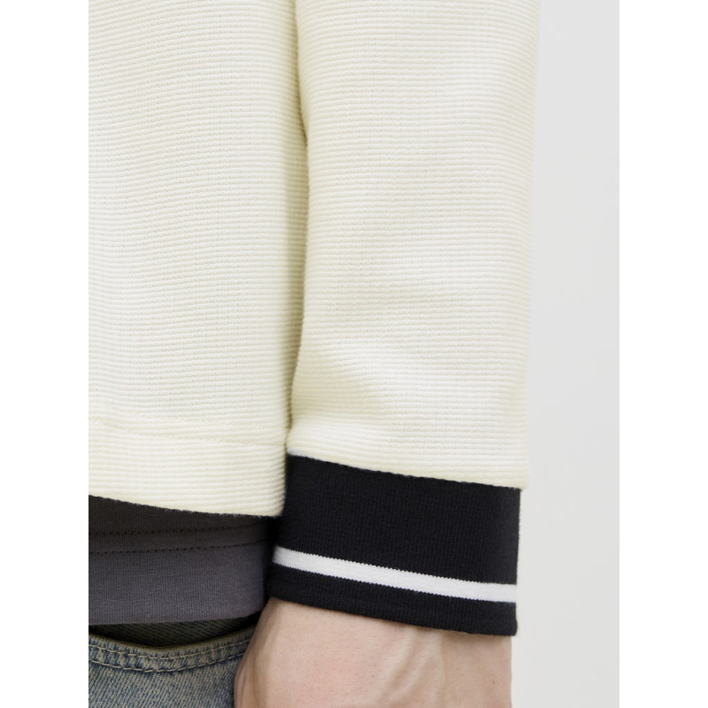 JACK & JONES CORE Horizon Sports Sweatshirt - Cloud Dancer