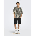ONLY & SONS Dani Hæklet Skjorte - Cloud Dancer / Sort