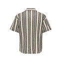 ONLY & SONS Dani Hæklet Skjorte - Cloud Dancer / Sort