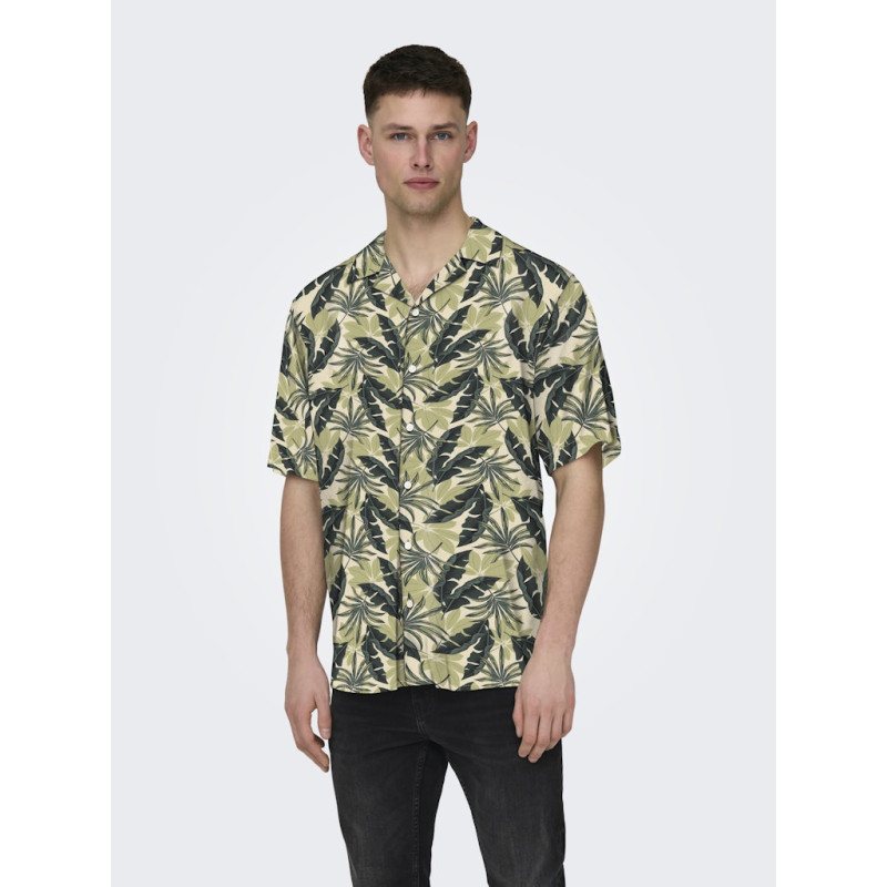 ONLY & SONS Wayne S/S Skjorte - Kambaba