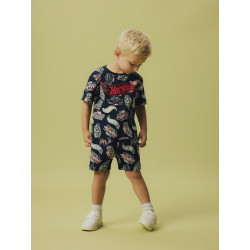 NAME IT MINI Ary Hotwheels Shorts - Navy Blazer