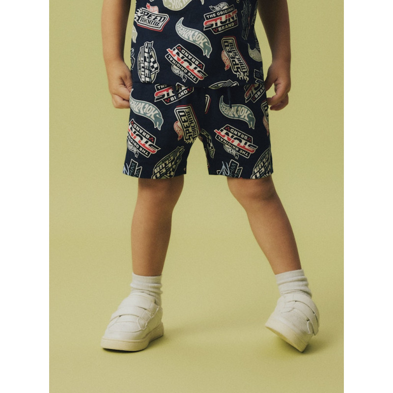 NAME IT MINI Ary Hotwheels Shorts - Navy Blazer