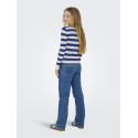 KIDS ONLY Karol L/S Strik Bluse - Birch / Mazarine Blue