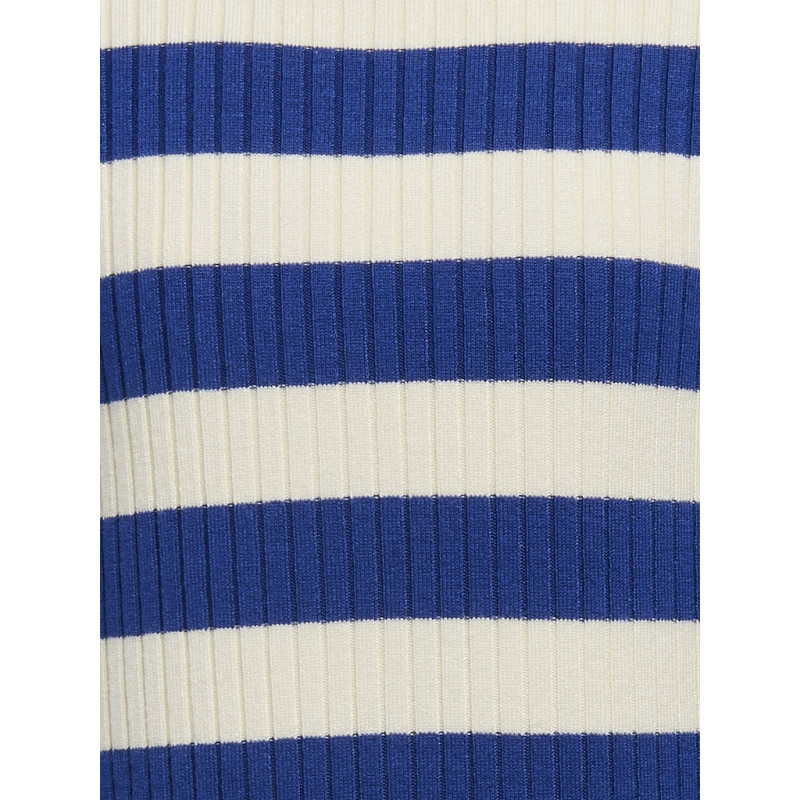 KIDS ONLY Karol L/S Strik Bluse - Birch / Mazarine Blue