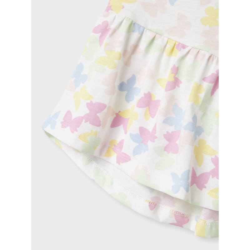 NAME IT MINI Vigga Capsl Kjole - Bright White / Butterfly
