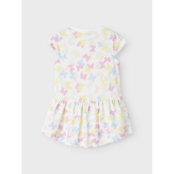 NAME IT MINI Vigga Capsl Kjole - Bright White / Butterfly