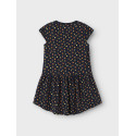 NAME IT KIDS Vigga Capsl Kjole - Dark Sapphire / Flowers