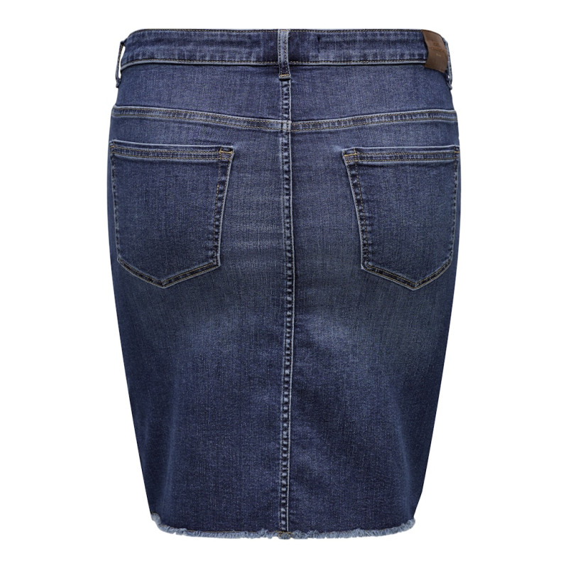ONLY CARMAKOMA Willy Denim Nederdel - Dark Blue Denim