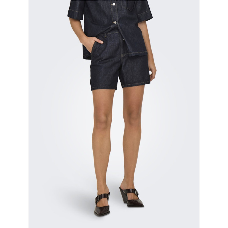 JDY Sansa Denim Shorts - Dark Blue Denim