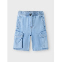 NAME IT - Ben Bermuda Denim Shorts - Light Blue Denim