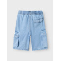 NAME IT - Ben Bermuda Denim Shorts - Light Blue Denim
