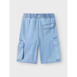 NAME IT - Ben Bermuda Denim Shorts - Light Blue Denim