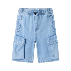 NAME IT - Ben Bermuda Denim Shorts - Light Blue Denim
