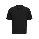 JJ REBEL Callum Strik Polo S/S - Sort