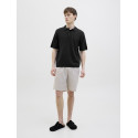 JJ REBEL Callum Strik Polo S/S - Sort