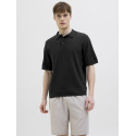 JJ REBEL Callum Strik Polo S/S - Sort