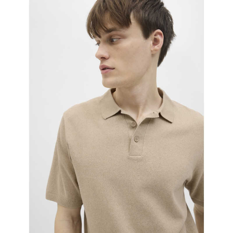 JJ REBEL Callum Strik Polo S/S - Crockery