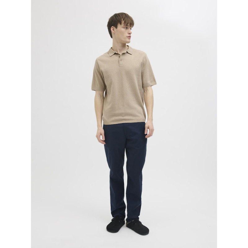 JJ REBEL Callum Strik Polo S/S - Crockery