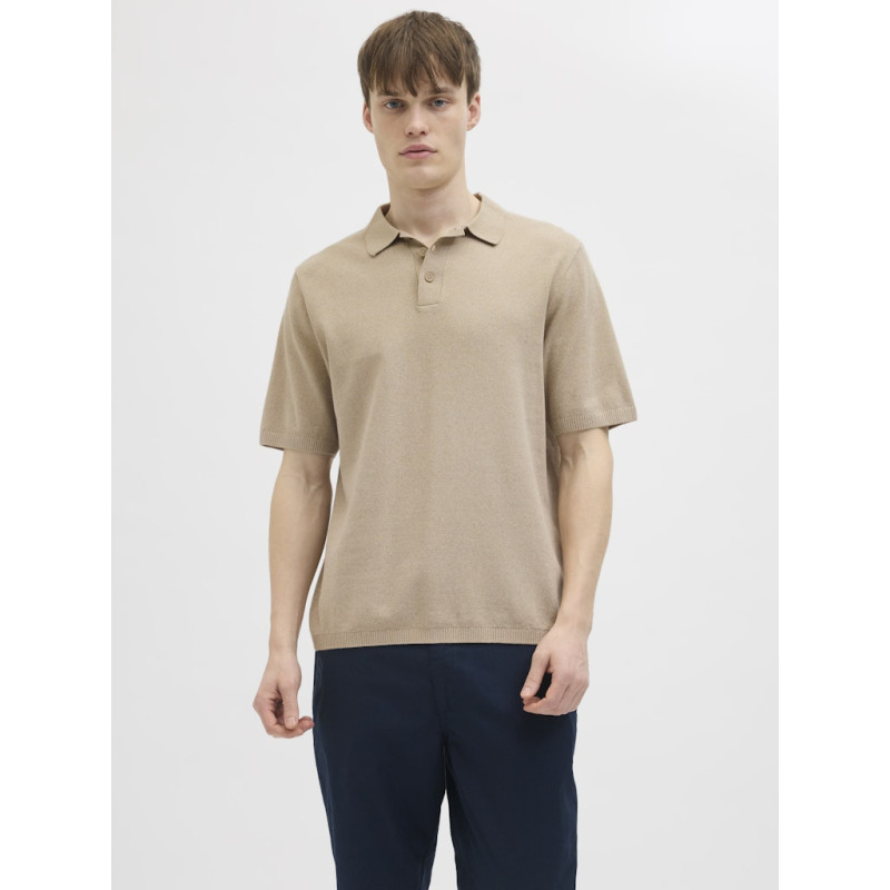 JJ REBEL Callum Strik Polo S/S - Crockery