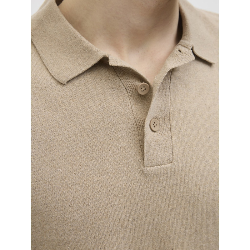 JJ REBEL Callum Strik Polo S/S - Crockery