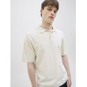 JJ REBEL Callum Strik Polo S/S - Cloud Dancer