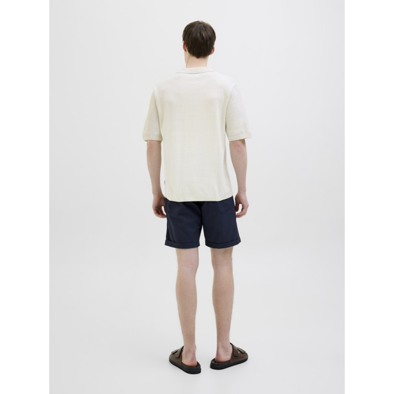 JJ REBEL Callum Strik Polo S/S - Cloud Dancer