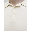 JJ REBEL Callum Strik Polo S/S - Cloud Dancer