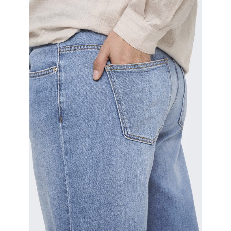 ONLY CARMAKOMA Sonny Denim Shorts NAS843 - Light Blue Denim