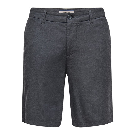 ONLY & SONS Mark 0011 Hør Shorts - Sort