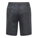 ONLY & SONS Mark 0011 Hør Shorts - Sort