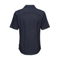 ONLY & SONS Caiden S/S Hør Skjorte - Night Sky