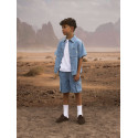 NAME IT KIDS Felix S/S Denim Skjorte 3950 - Light Blue Denim