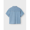 NAME IT KIDS Felix S/S Denim Skjorte 3950 - Light Blue Denim