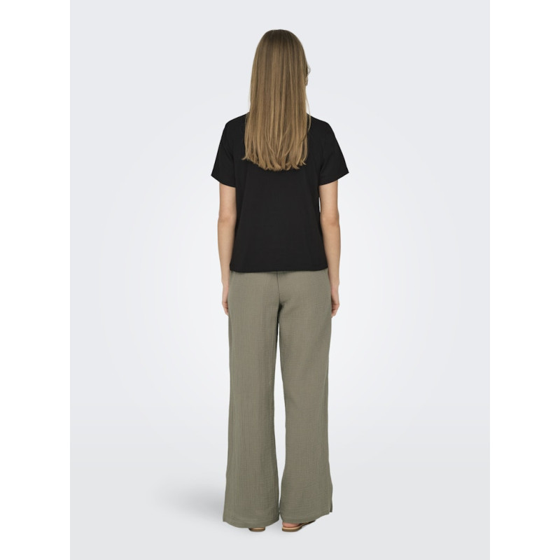 JDY Selma S/S T-shirt Med Hæklet Lomme - Sort