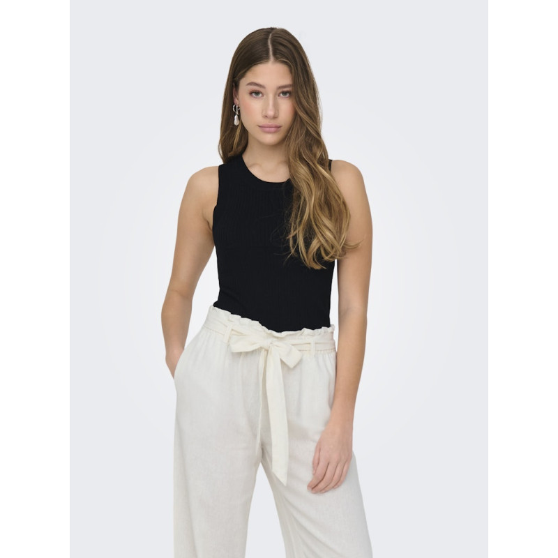 JDY Aya Strikket Tank Top - Sort