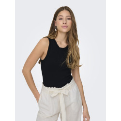 JDY Aya Strikket Tank Top - Sort