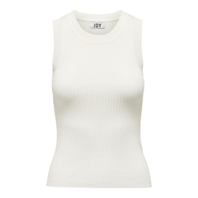 JDY Aya Strikket Tank Top - Cloud Dancer