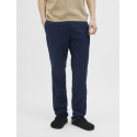 JJ REBEL Boliver Sunny Chino Hør Bukser - Navy Blazer