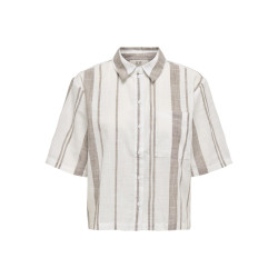 JDY Dorthea Skjorte - Cloud Dancer / Shitake