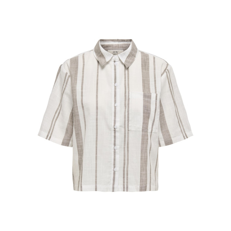 JDY Dorthea Skjorte - Cloud Dancer / Shitake