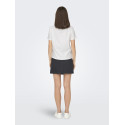 JDY Selma S/S T-shirt Med Hæklet Lomme - Cloud Dancer