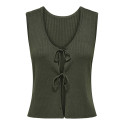JDY Alexandra S/L Vendbar Binde Top - Beluga