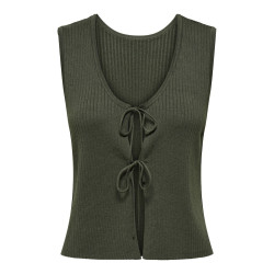 JDY Alexandra S/L Vendbar Binde Top - Beluga