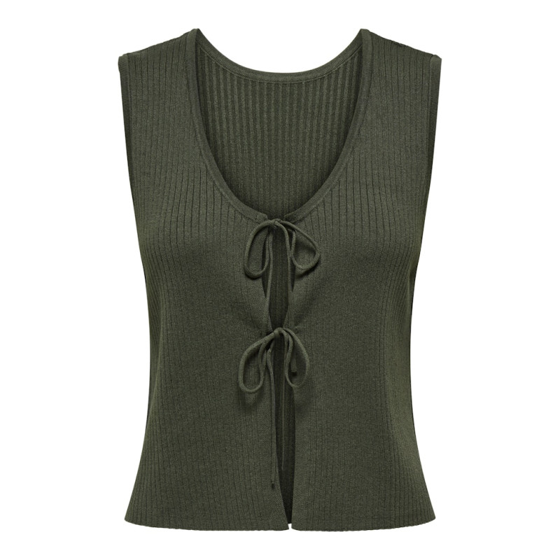 JDY Alexandra S/L Vendbar Binde Top - Beluga